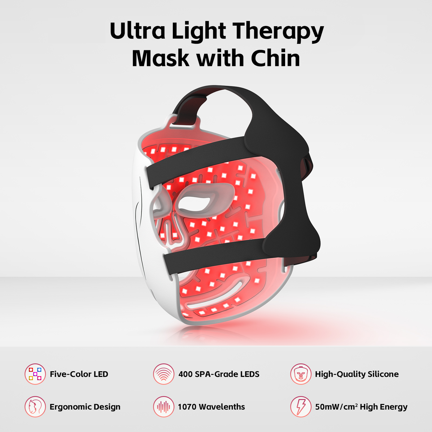 RedGenerate Elite™ TriLight Facial LED Mask