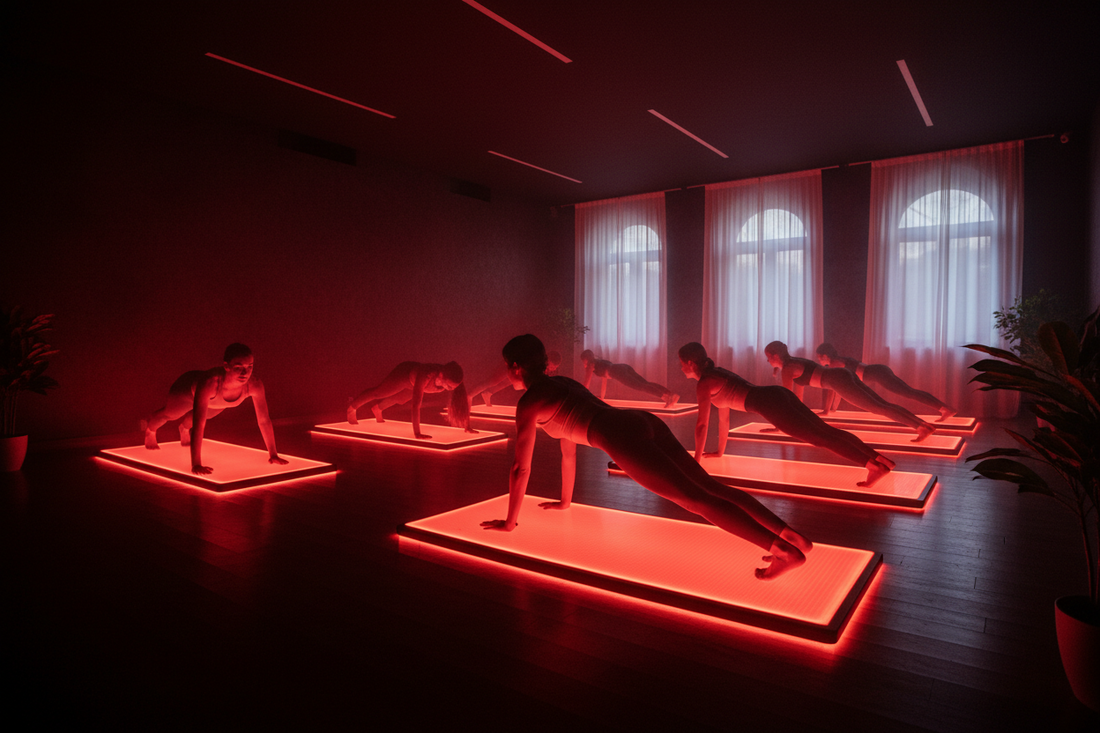RedGenerate Elite™ LED Yoga &amp;amp; Pilates Mat – 6 Pack Studio Bundle